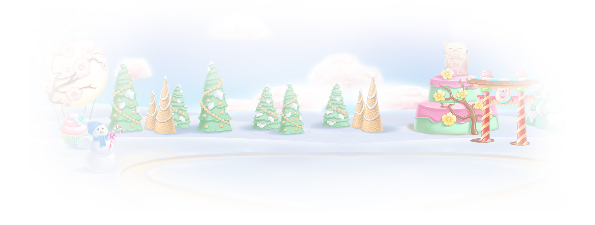 Dessert Frenzy Background Winter